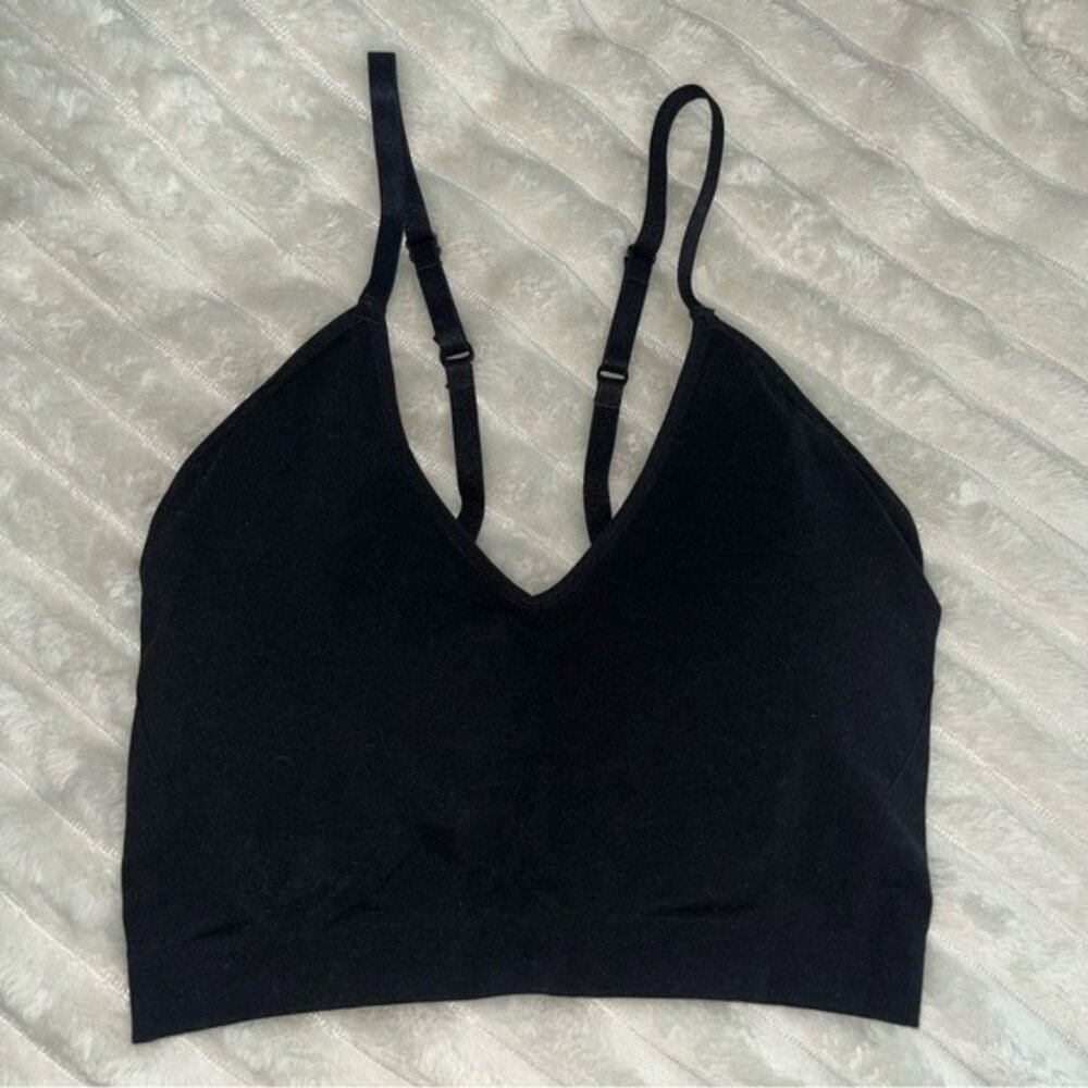 Yitty Nearly Naked Shapewear Plunge Bra in Iconic Black • Size Medium / Large